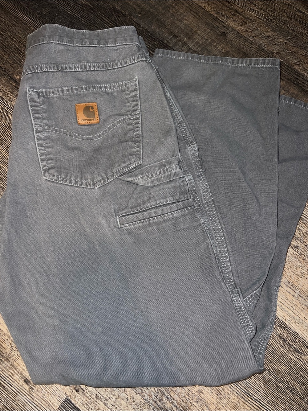 Carhartt Slate Gray Utility Work Pants with Tool Pocket